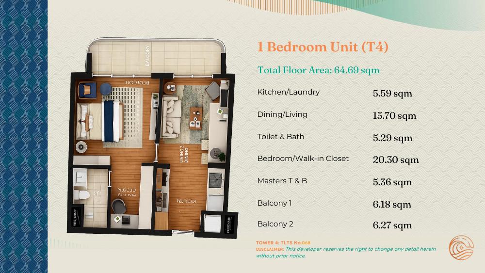One Bedroom floor plan