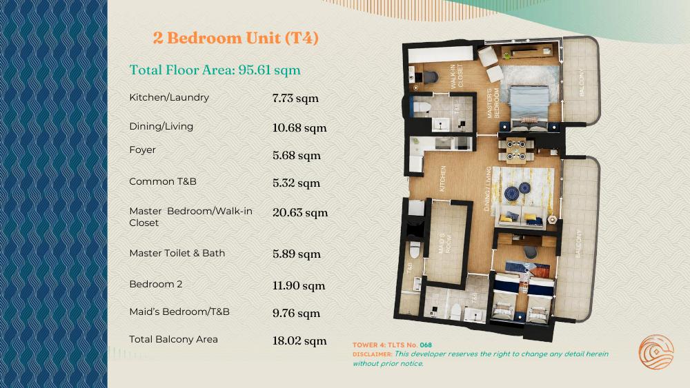 Two Bedrooms floor plan